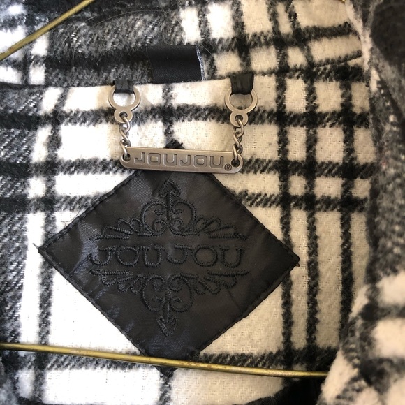 Jou Jou plaid double breasted coat size M - Picture 4 of 9